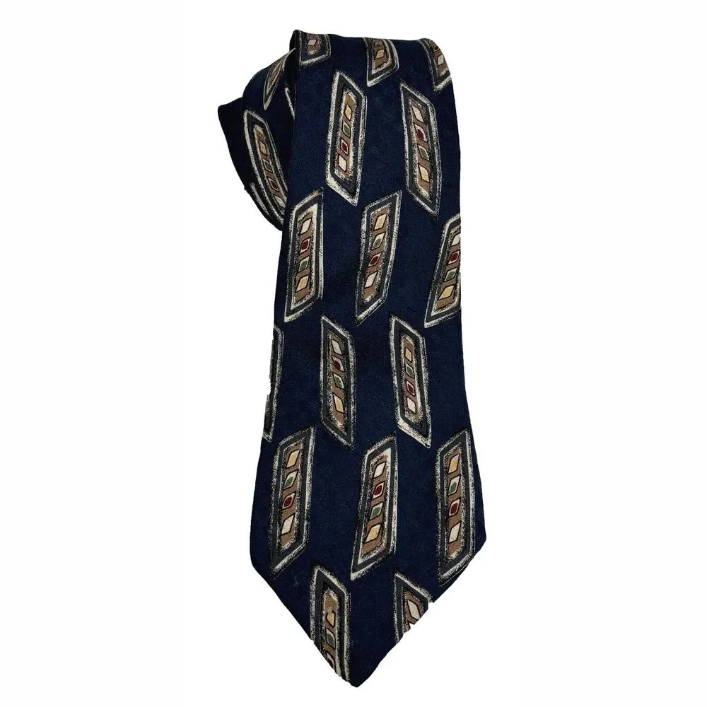 Robert Talbott Mens Preppy Silk Tie Mac Neil Purnell Made USA Office Formal
